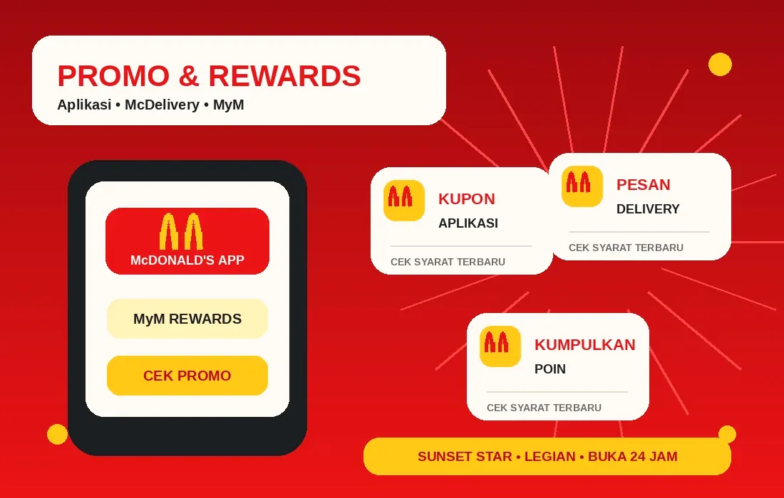 Akses promo aplikasi, MyM Rewards, dan McDelivery untuk Ring Road